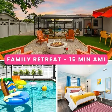 Villa Heated Saltwater Pool - Bbq - Firepit - N Switch